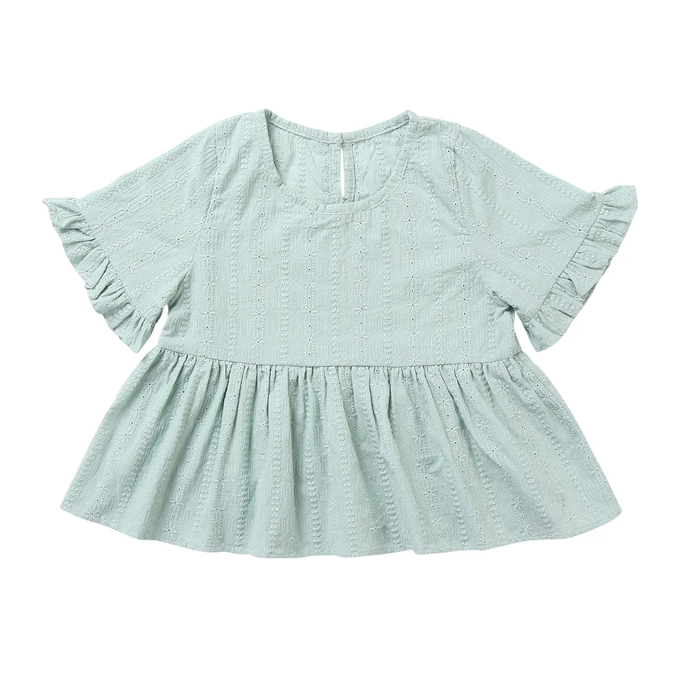 

2021 Embroidery Infant Candy Color Soft Cotton Summer Cute Sweet Style Baby Girls Romper Toddler Clothes, Picture