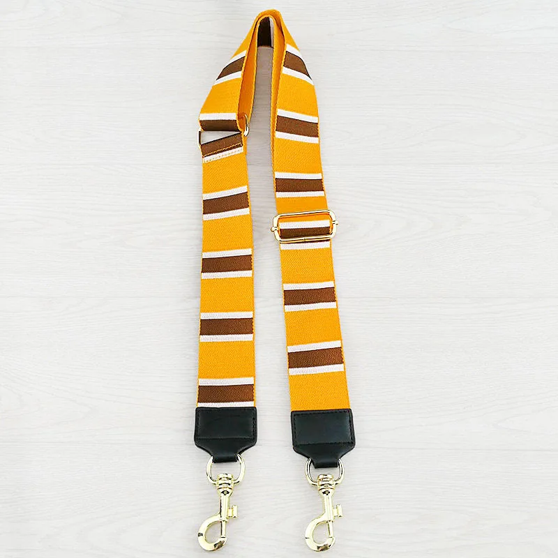 

Meetee B-S1150 Three-color Horizontal Pattern Hit Color Simple Webbing Decompression Shoulder Bag Strap