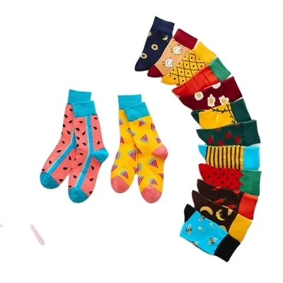 

CYX639 Middle tube socks, fruit socks, women's autumn and winter cotton socks