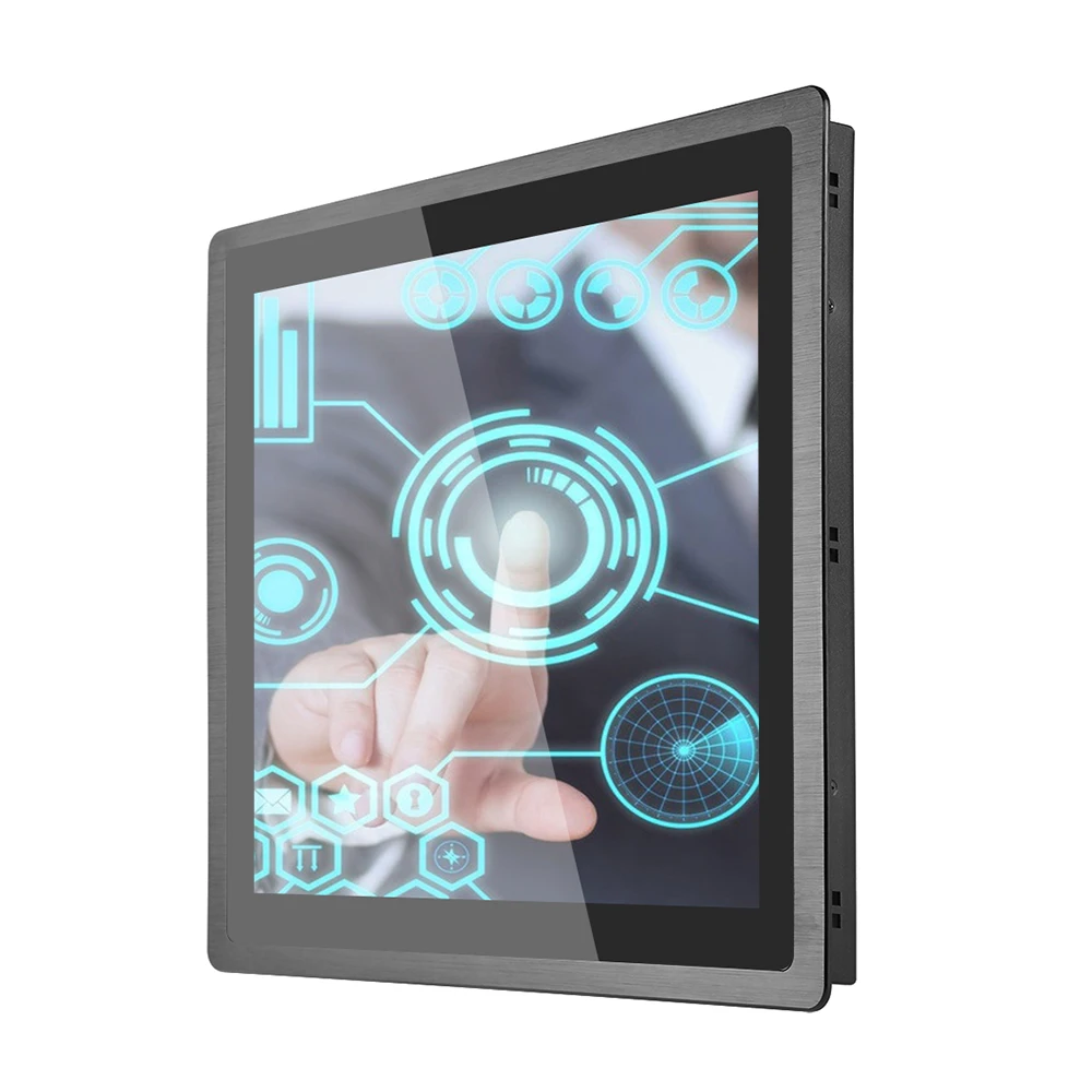 

Front IP65 Embedded Fanless 19 Inch J4125 Intel Core I3 I5 I7 Touch All In 1 Industrial Touch Screen Panel PC