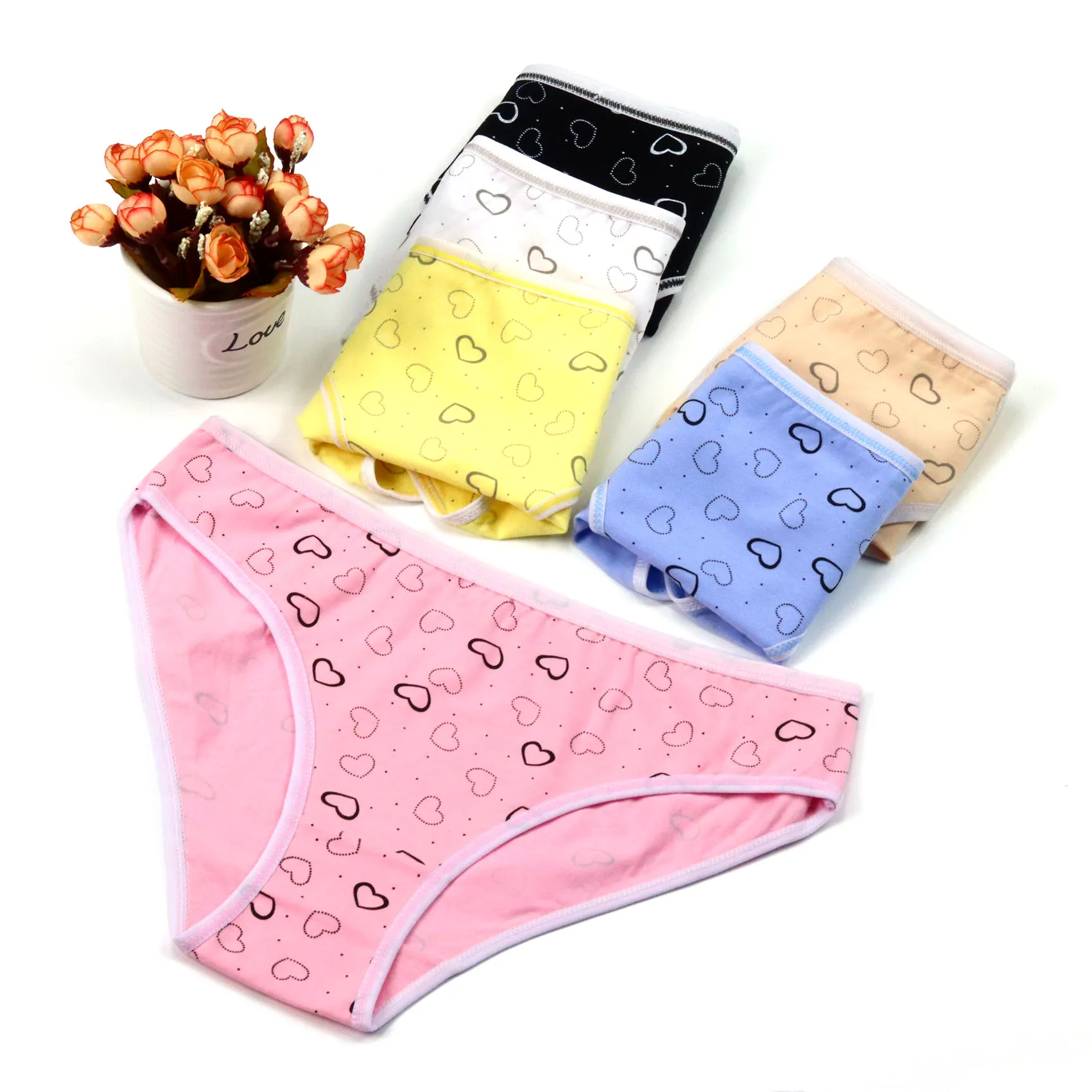 

lady cotton underwear panties high quality breathable underwear wholesale cotton panties for lady woman panties