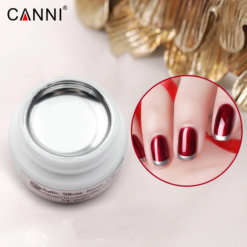 

VENALISA Mirror Sliver base Gel Nail Polish Glitter Metal Color Soak Off Gel Varnish Permanent Nail Art glass gel base
