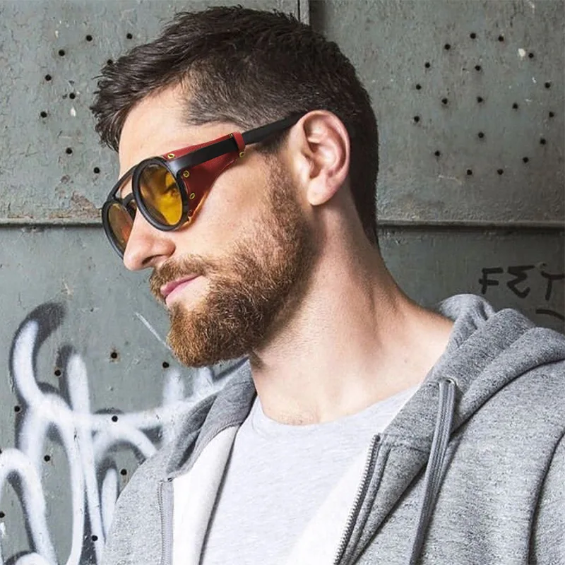 

Padey Fashion Sunglasses High Quality Street Snap Custom Eye Wear Trending Unisex Punk Sunglasses 1915, Picture colors