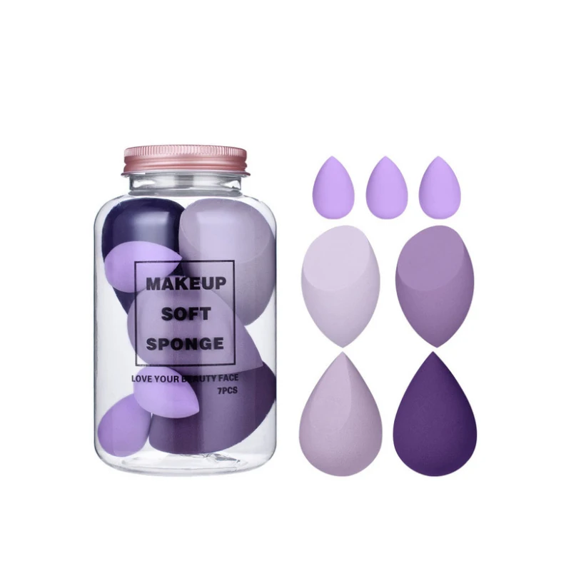 

Soak in Water to Get Bigger, 7-pack Drift Bottle Canned,Beauty Egg Set, Makeup Sponge, Makeup Puff