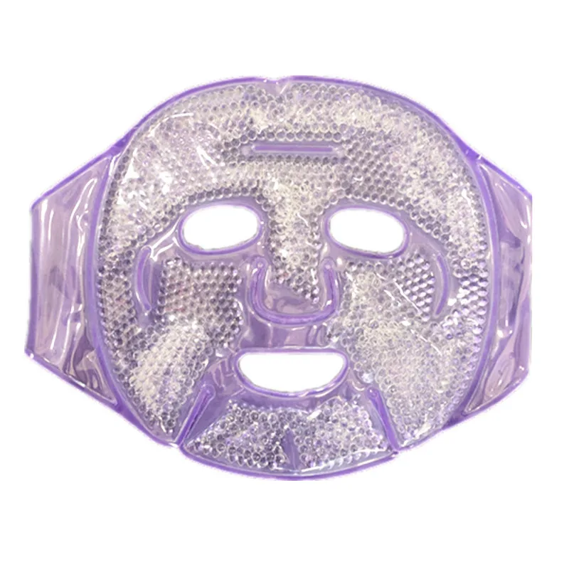 

Plush female sleeping OEM Beauty Ice Cold Gel beads pack reusable face mask, Customized color