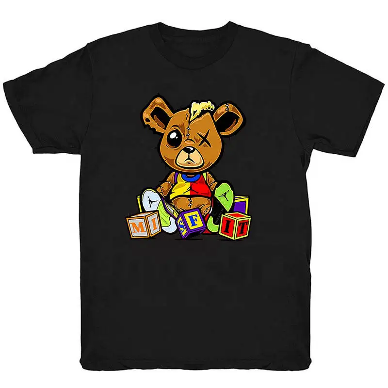 

Men Summer T-shirts Teddy Bear Shirt Men's Shirts Oversize Cotton Short Sleeve T-shirt Men's O Neck T-shirts