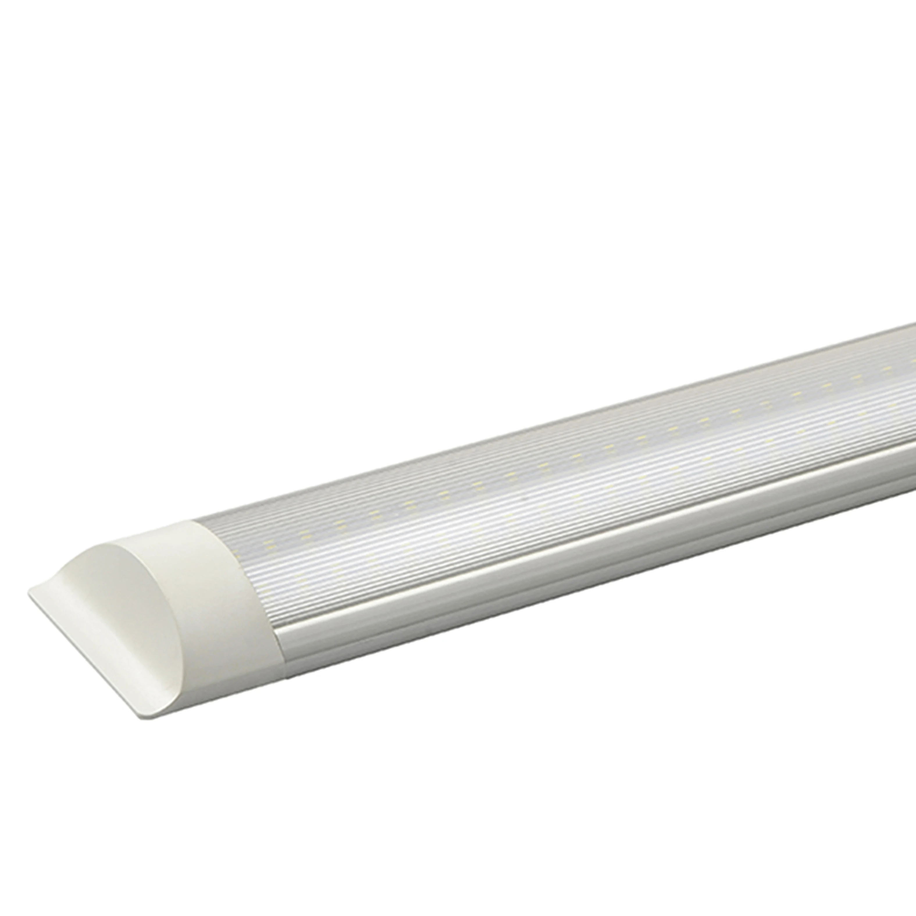 85v -285v Flat Led Linear Batten 20w 30w 40w 50w 4ft Tube Light  Plastic material