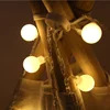 Outdoor Globe String Lights with 8 Modes Battery Operated Frosted White Ball Fairy Light string