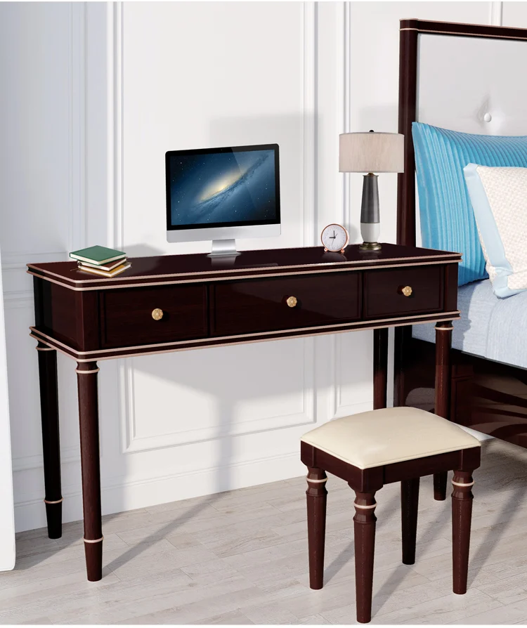 Study Room Furniture Luxury Design Solid Wood Custom Size Study Desk Office Writing Table