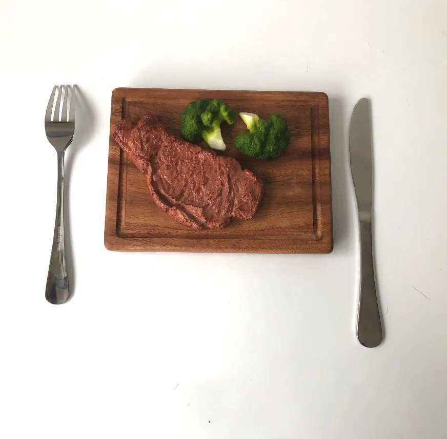 

Walnut Wood Steak Plate Cutting Board, Natural