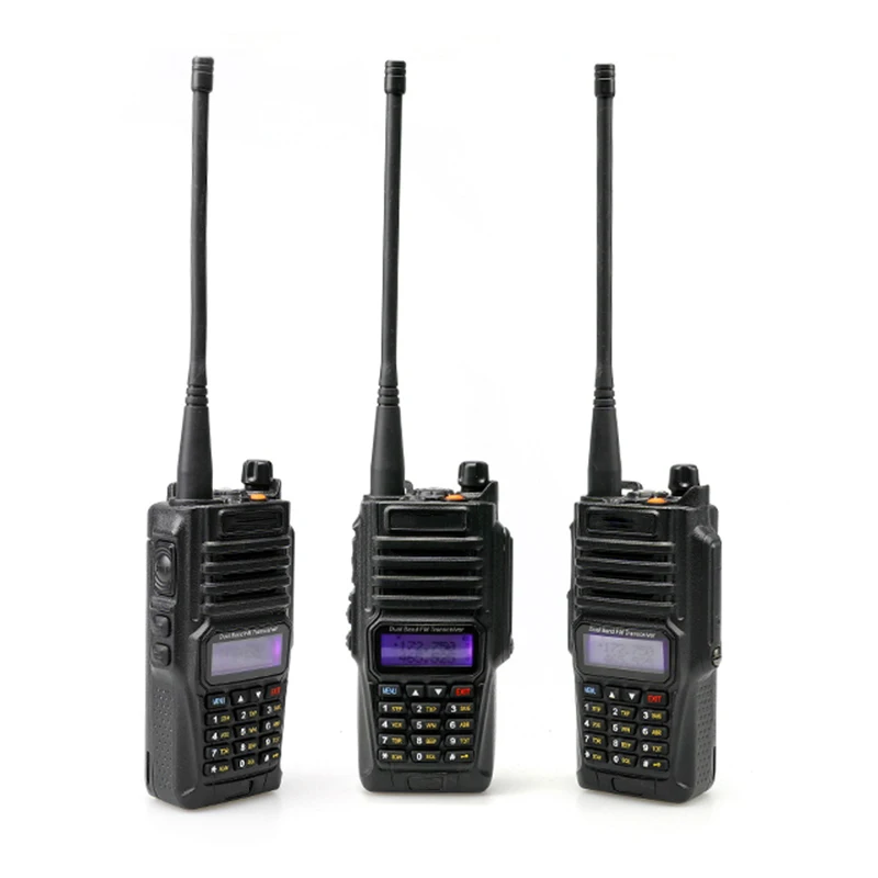 

BF Two way radio UV-9R walkie talkie UHF VHF 128 channels talkie walkie, Black