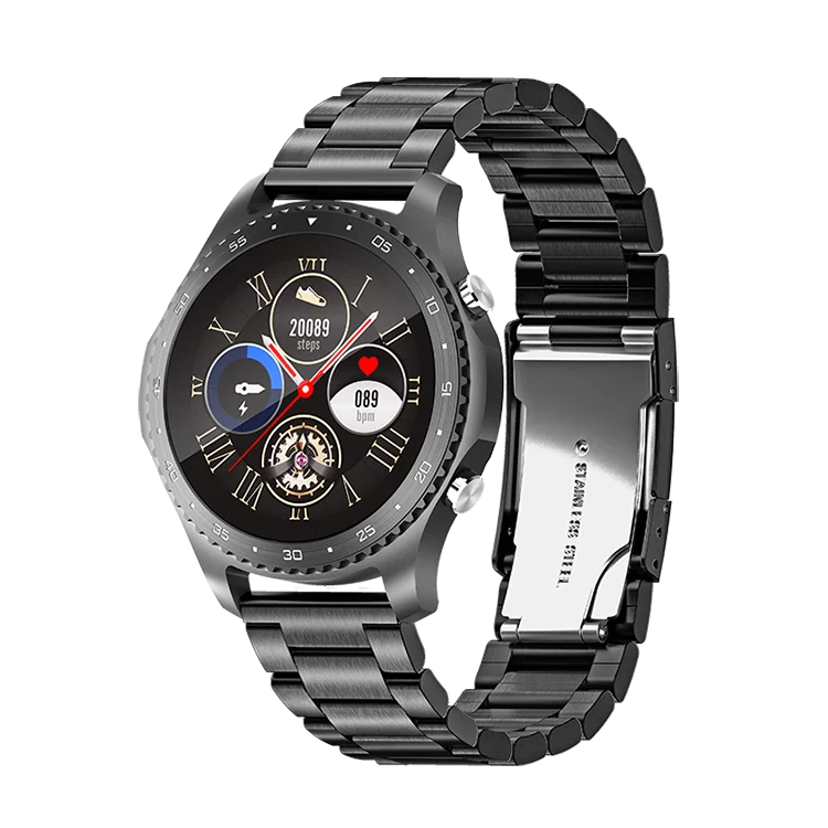 

Popular style luxury round smart watch with camera supporting hand shake to take pictures