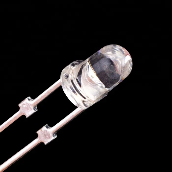 High quality 0.06W   3.0-3.4v 3mm Round Red UV IR Dip led Emitting Chip diode