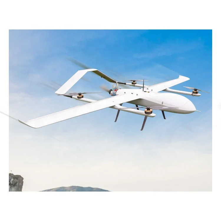 

Foxtech Greatshark Max 4 Hours Long Distance 10kg Heavy Lift Big Hybrid VTOL Drone de Transporte UAV