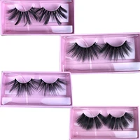 

Private Label Wholesale 3D Faux Mink 25mm Eyelashes Custom Packaging Cruelty Free 3D Silk Lashes