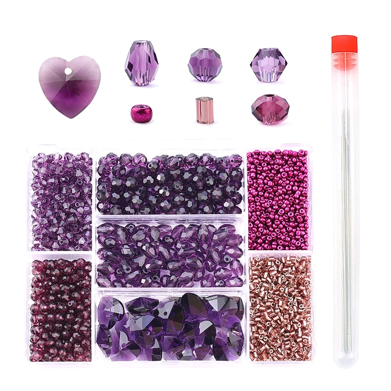 

Dropshipping Store Supplier Crystal Faceted Mixed Shape Loose Charm Beads For Jewelry Diy Needle Sets Making