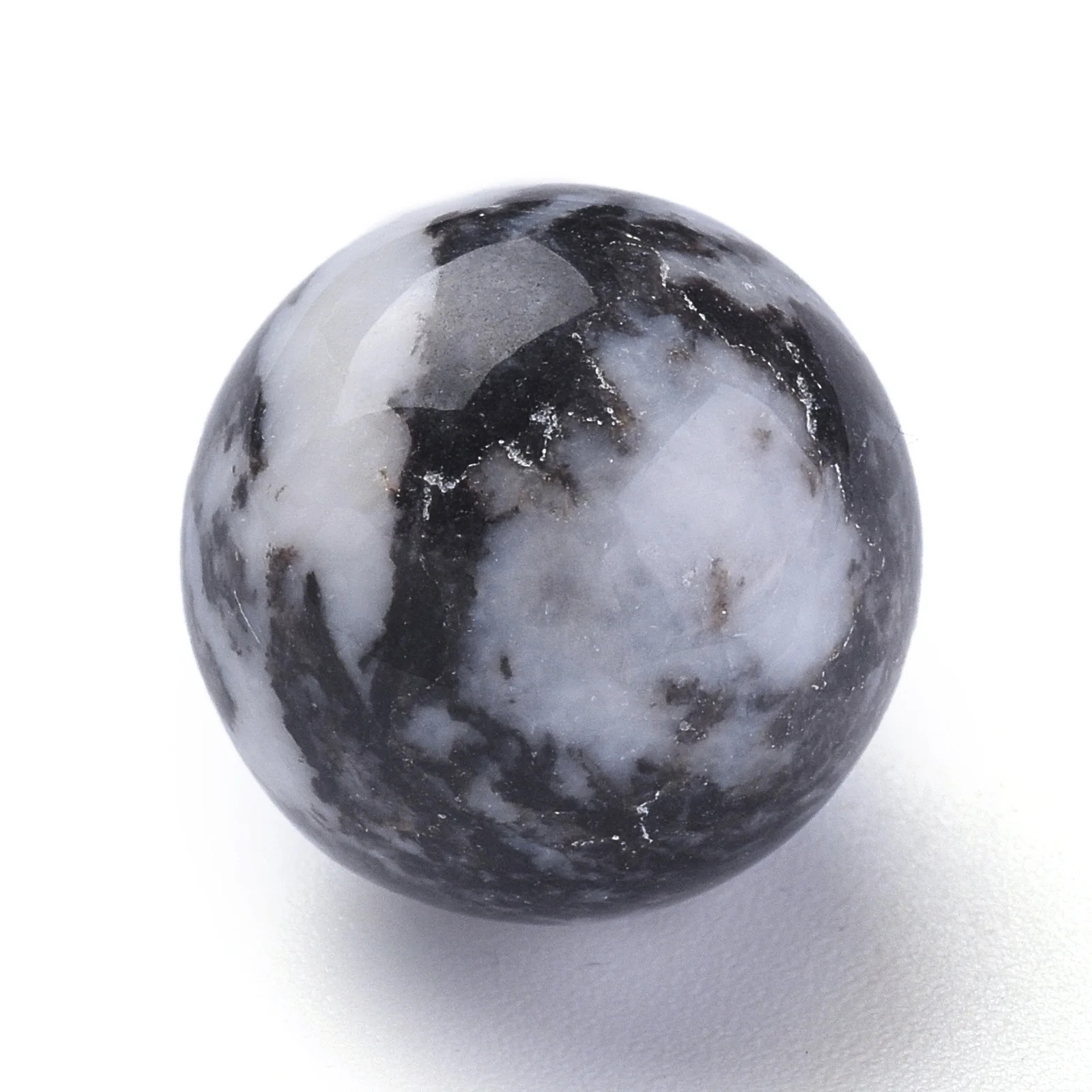 

Pandahall Gemstone Sphere Undrilled Round Natural Zebra Jasper Beads