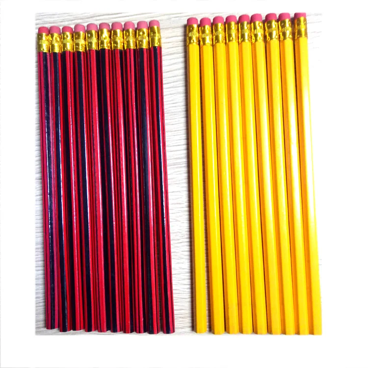 

12pcs sleeve packing red and black hb pencil for Ghana MARKET, Customized