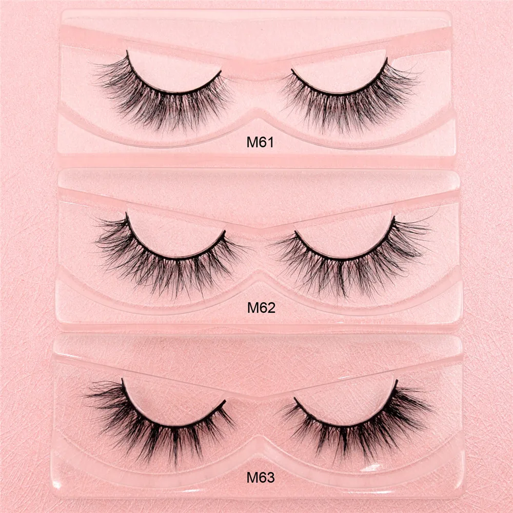 

Mink Lashes 3D Mink Eyelashes Ultra Fluffy Collection Medium Volume Mink False Eyelashes Cruelty free Lashes Makeup M series