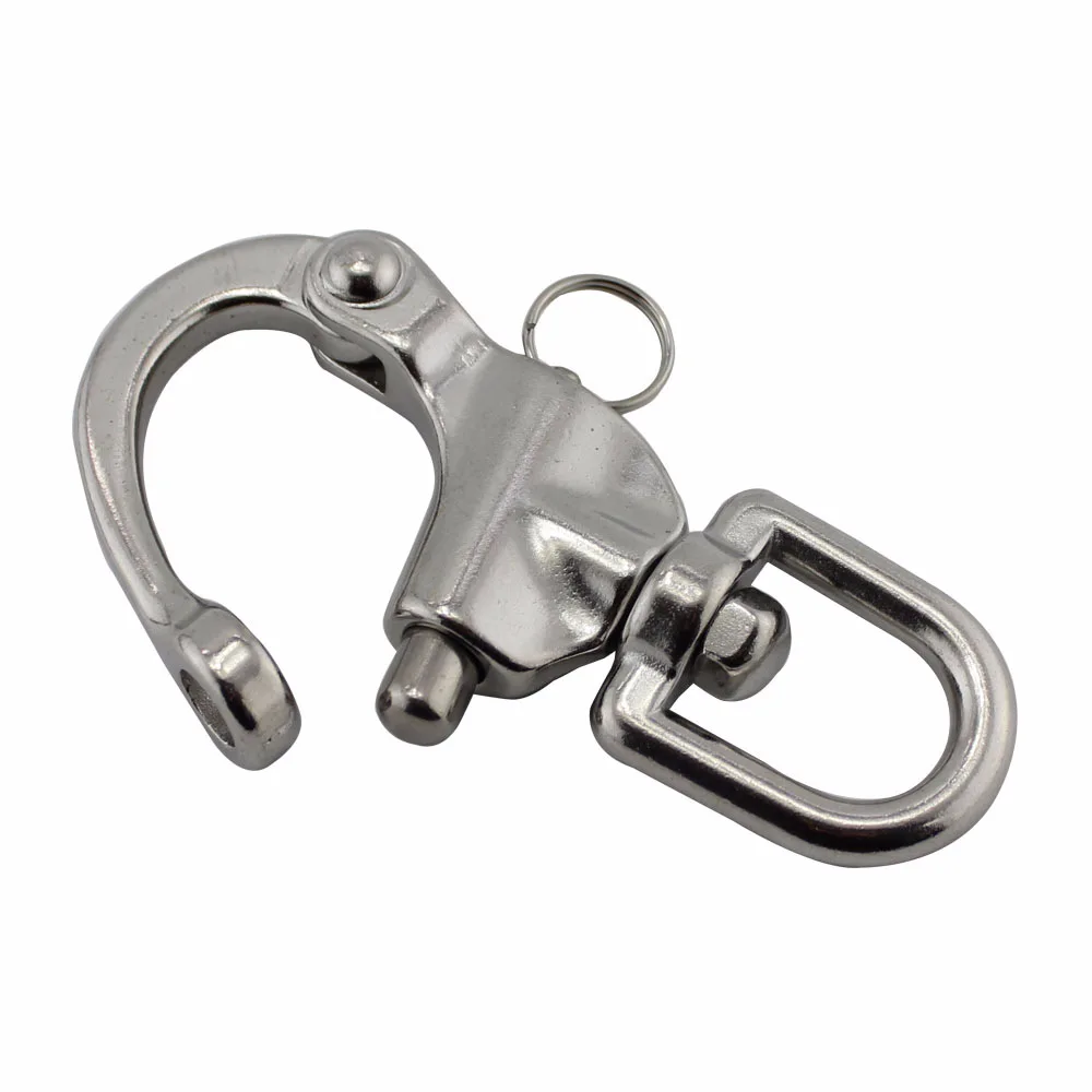 Find 5" 316# Stainless Steel Quick Release Pelican Hook Shackle Sailing Boat Yacht I1494996