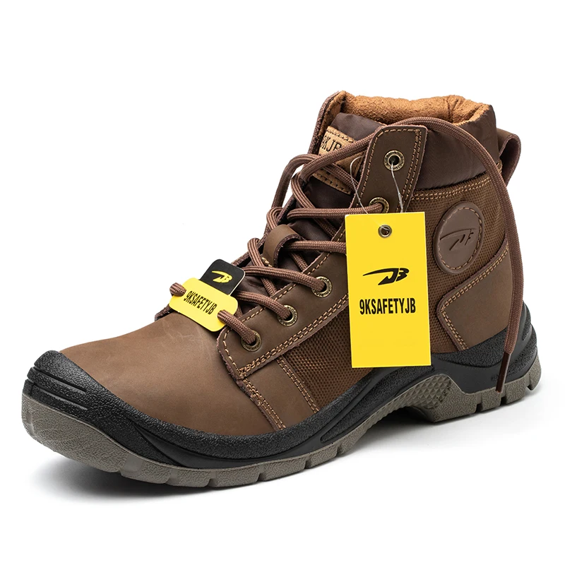 

Hot Selling Amazon ebay Men Cowhide Steel Toe Safety boots