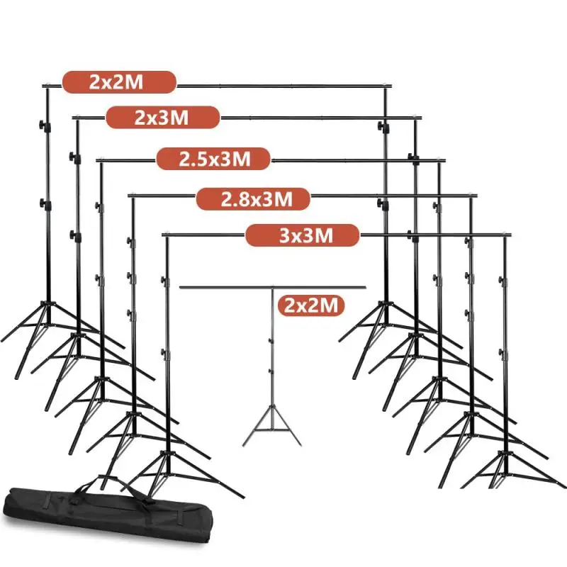 

Photo Backdrop Stand Adjustable Photography Muslin Background Support System Stand for Photo Video Studio