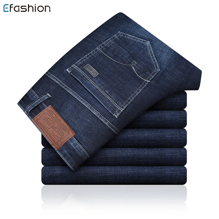 

Stock fashion classic style slim fit denim mens jeans wear, Blue