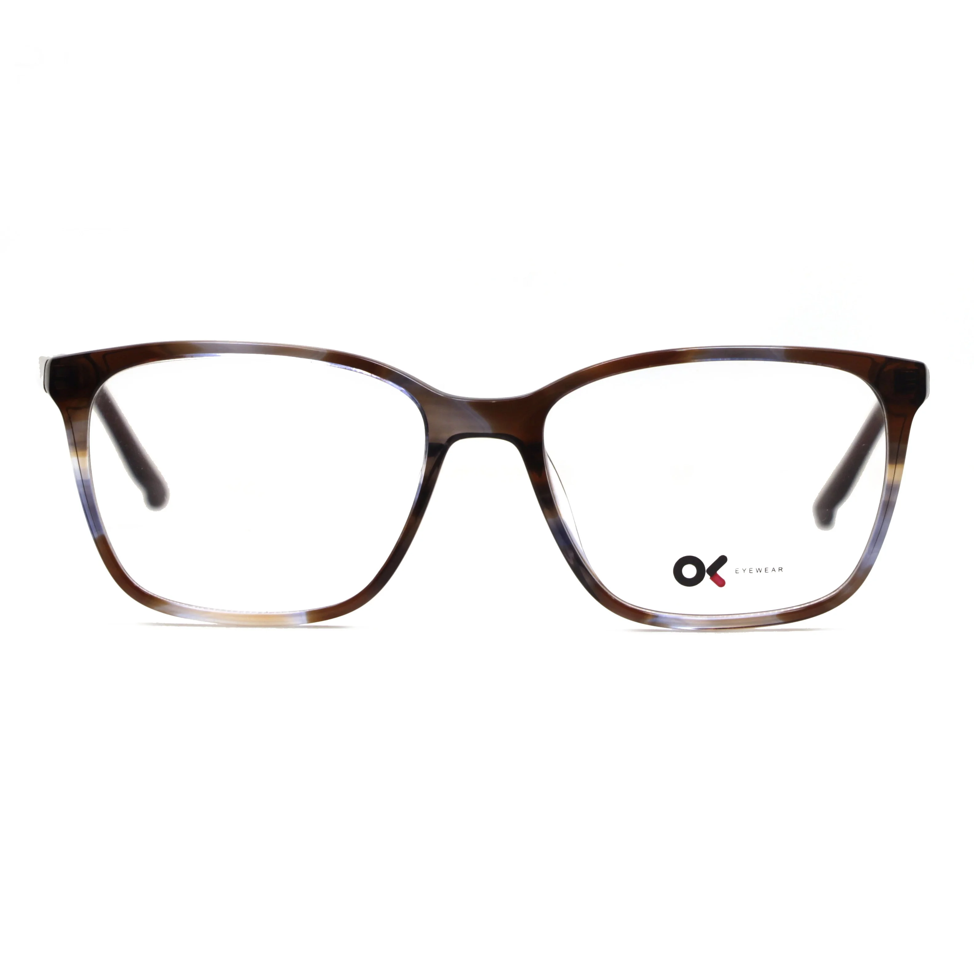 

New Arrival Custom Logo Fashionable Square Unisex Handmade Acetate Optical Frame Eyewear, 4 colors