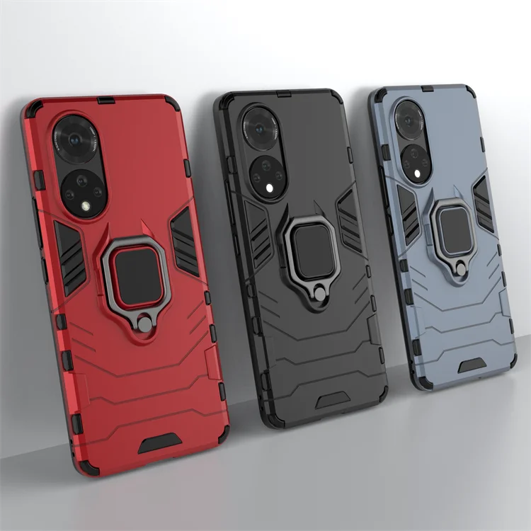 

Rugged Shockproof Phone Case For huawei Nova 9/9Pro /honor 50/50Pro Magnetic Ring Holder Kickstand Armor Phone Cover, As photos