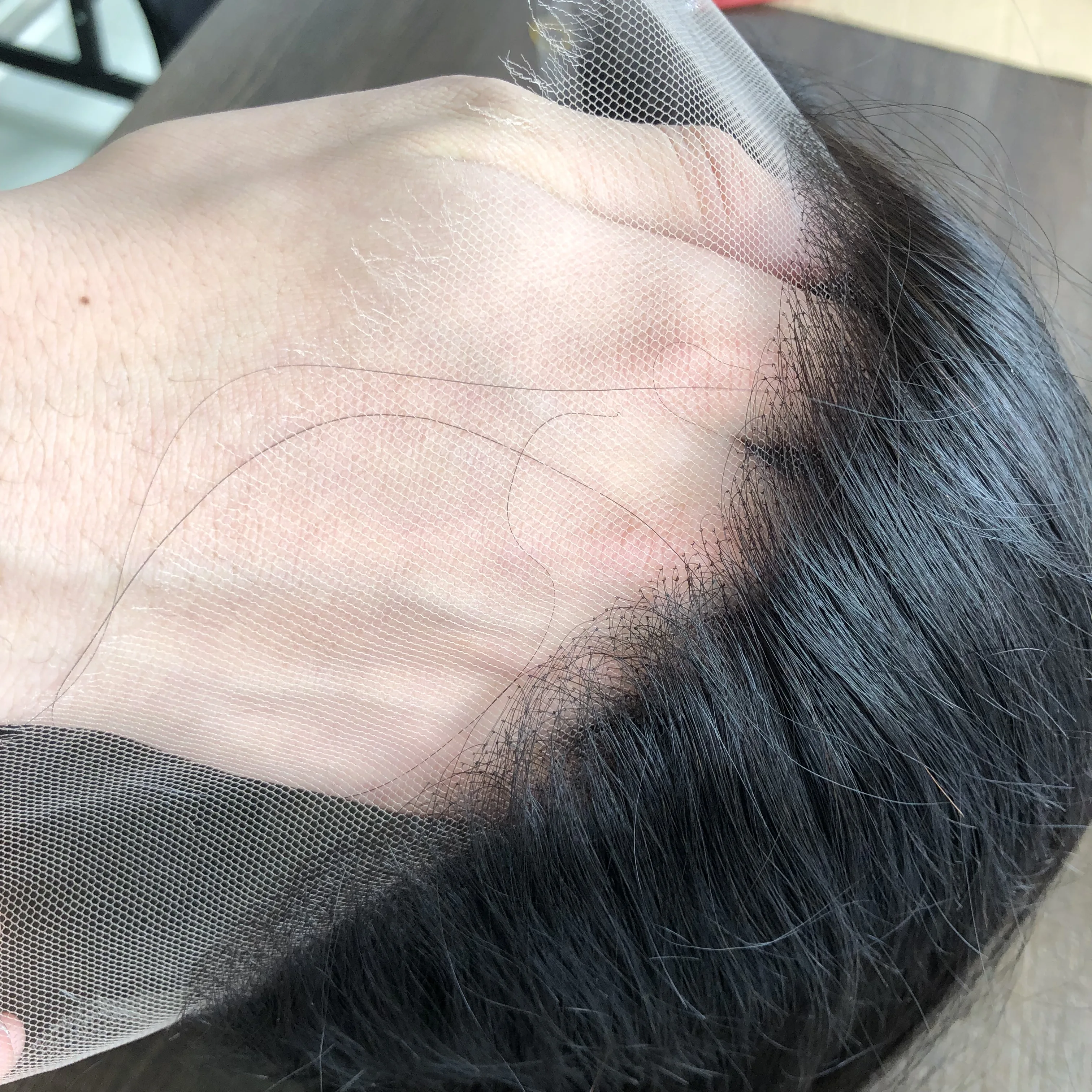 

High definition super thin and soft transparent film hd swiss lace frontal 13x4 hd lace frontal with unprocessed hair