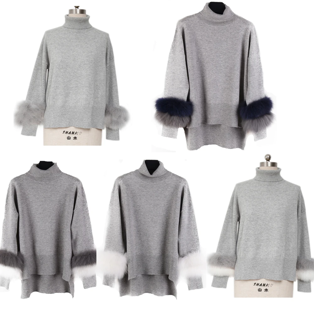 

Cashmere Sweater Luxury Wool Blend Loose Knit Sweater Women Korean Style Sweater Wholesale Multiple Colors Customized Pullovers, Black, dark grey, light grey,beige,olive,dark green, pink