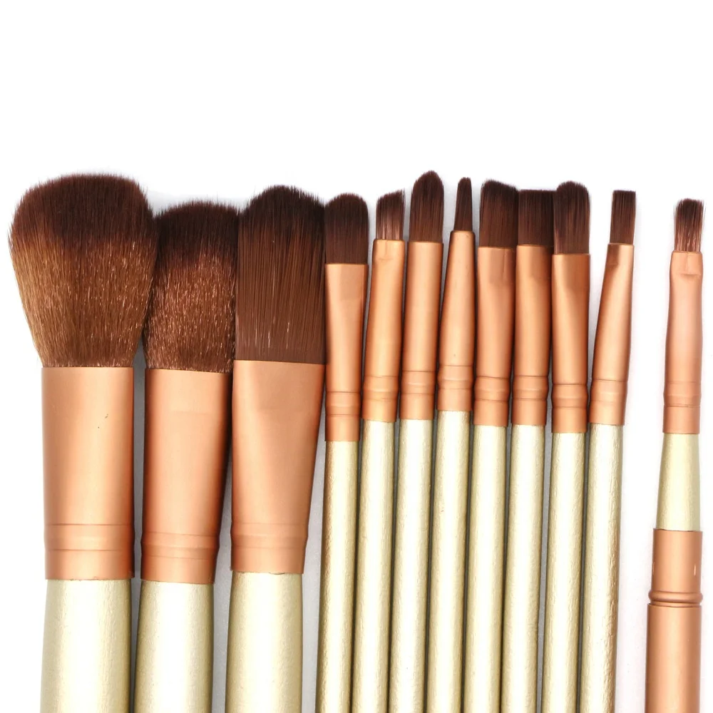 

Wholsale Portable Custom Logo Cosmetic Professional Vegan Travel Private Label Make Up Brush Set With Box Case, Customized color accepted