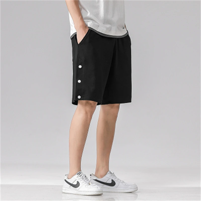 

Plus Size Men's Casual Sports Shorts Male Trendy Knee Length Short Pants Summer Loose Gym Workout Basketball Shorts