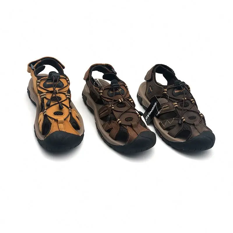 

sandalias Customized Logo Wholesale Casual Outdoor Closed Toe Hiking Sandals For Mens Sandalias, Black