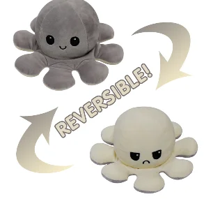 double sided octopus soft toy