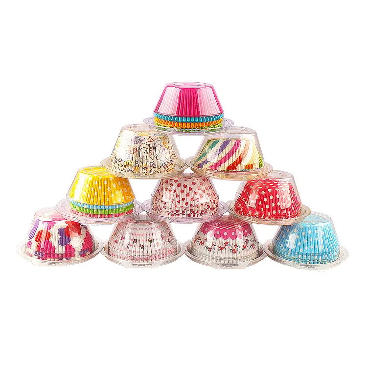 

Unique colour printing cheap birthday party paper cup cake cases cup cake decoration cup cake holder, Mixed color