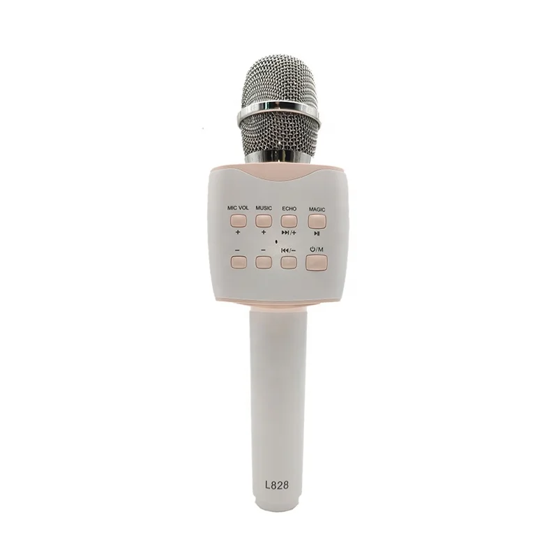 

Wireless Musical Kids Karaoke Singing Family Party Multifunctional Studio Mic Capacitor With Led Blue Tooth Usb Microphone, Rose gold,gold, red, blue