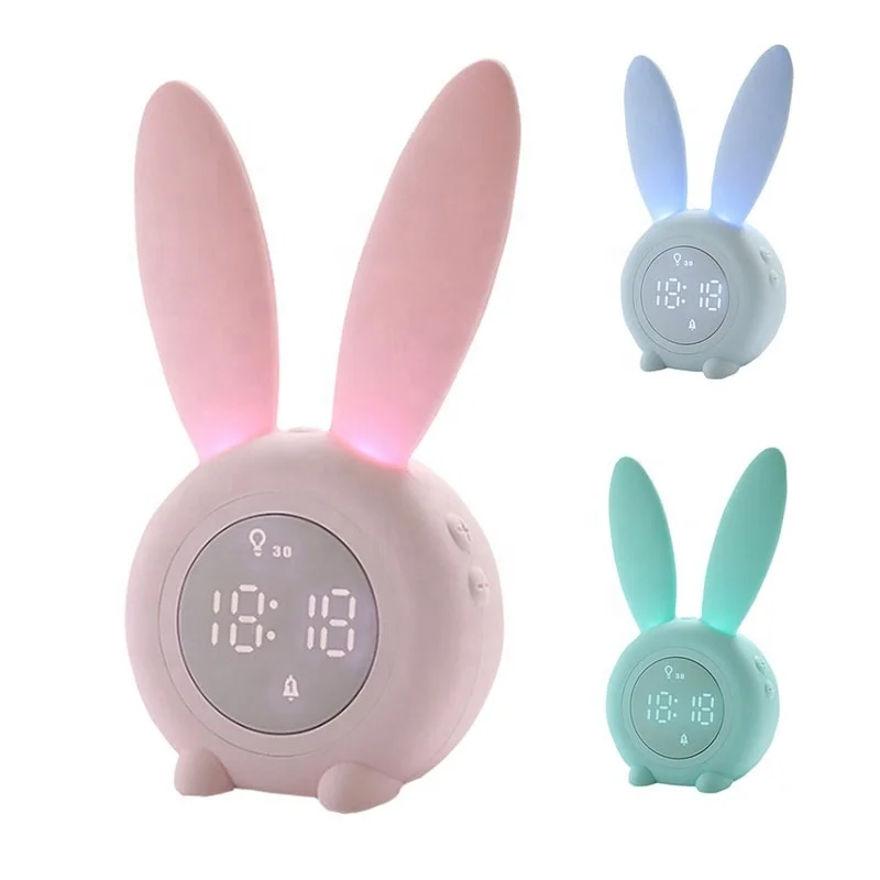 

Animal Alarm Clock for kids sleep trainer Night light, Colorfull