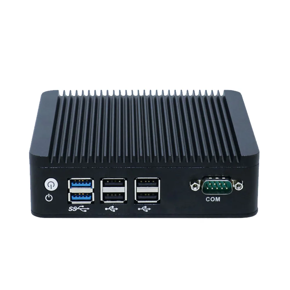 

Professional cheap mini PC N3160 Fanless mini pc computer with dual LAN port(RJ-45), Black (any color can be customized)