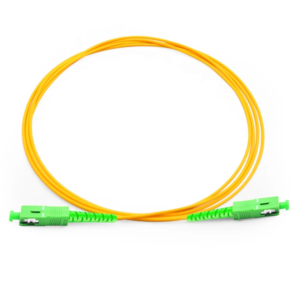 Одномодовый sc apc. Оптический патч-корд simplex fops-sx-sc/apc-sc/apc-g652d-2.0-pvc. lc-sc single patchcord.