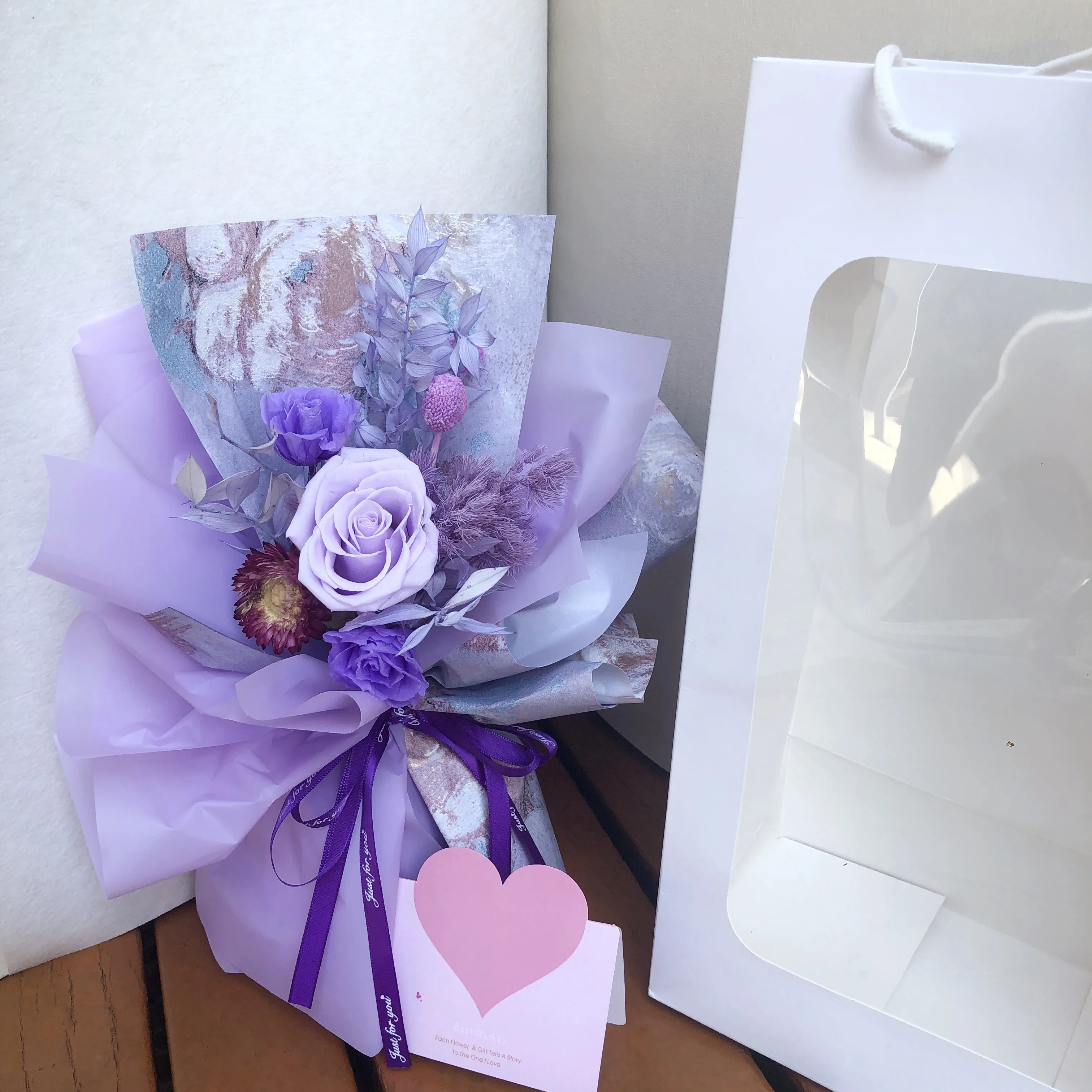 

2022 Ins New Style Of Preserved Flower Bouquet More Color Good Quality For Gift