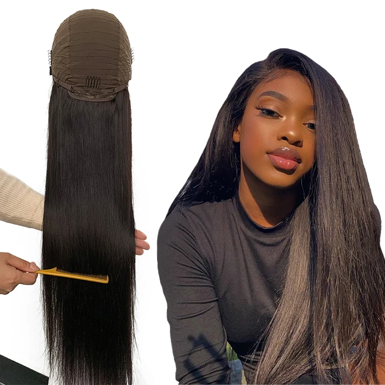 

Wholesale Hair Vendors Raw Brazilian Natural Straight HD Full Lace Cuticle Aligned Human Hair Wigs