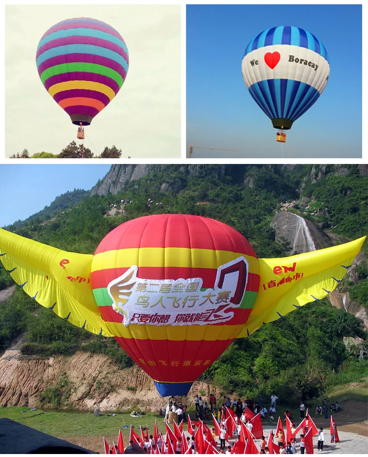 Custom Made Big Size Entertainment Sports Games Hot Air Balloon Flying For Sale
