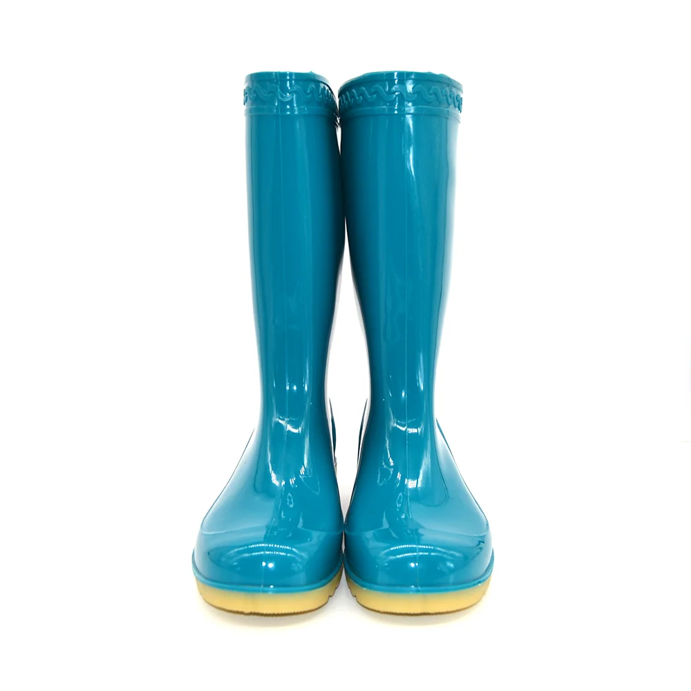 

Low Price Pvc Customized Work Safety Mens Rubber Middle Waterproof Rain Boots, Green