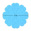 Creative Peach blossom heat insulation anti-skidding cup and pot coasters