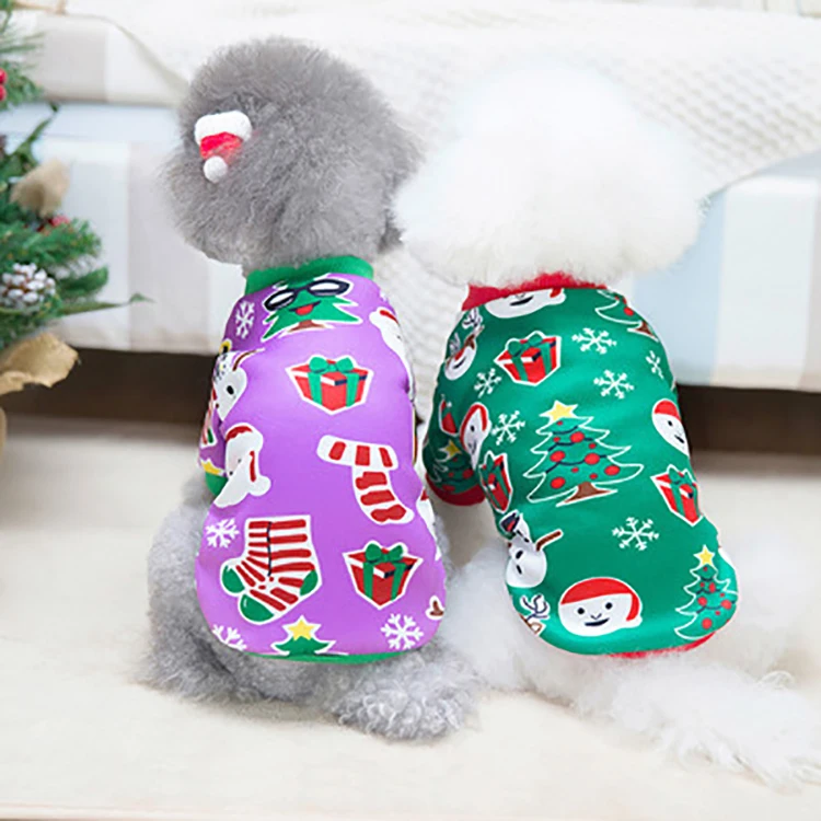 

Wholesale Warm Small Pet Dog Clothes Luxury Christmas Winter Dog Clothes, Picture shows