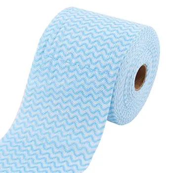 nonwoven fabric spunlace biodegradable larger cosmetic wipe cleaning roll sheet lady face blue make