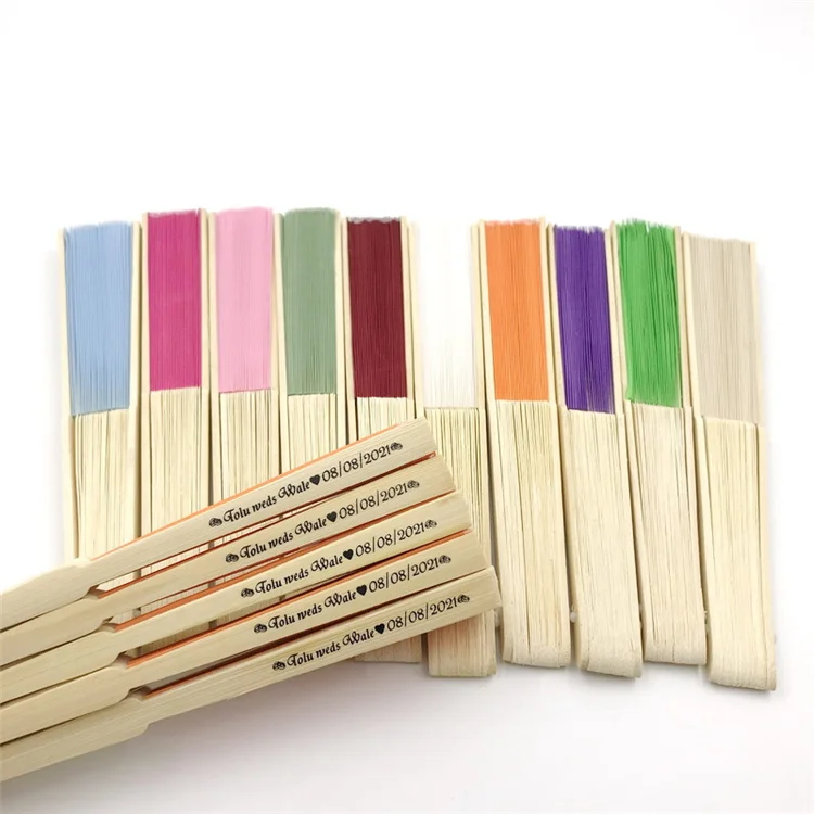 

Personalized Folding Paper Hand Fan Fold Vintage Paper Fans Wedding Party Favors Baby Shower Gift Wedding decoration fan