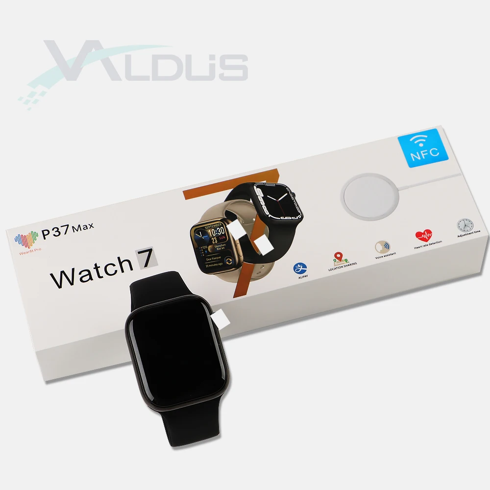 

Valdus 2022 Iwo P37 Max Smartwatch Wearfit Pro Reloj Inteligente Blood Oxygen Monitor Wearable Device Android Smart Watch