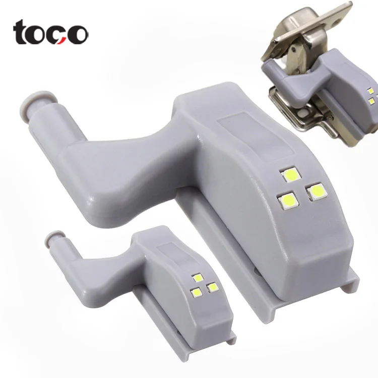 TOCO Universal Steel Cabinet LED Hinge Light Battery Soft Closing Adjustable Hinge for Kitchen Cabinets Modern Outdoor Warehouse